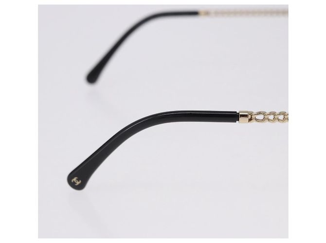Gafas de sol CHANEL metal Gold Tone CC Auth 204107M - vista 6
