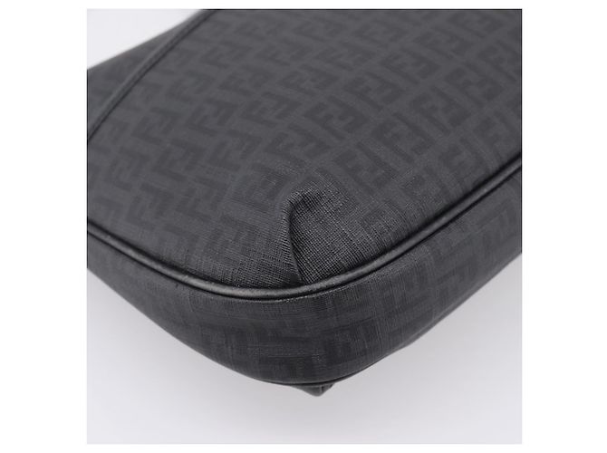 Borsa a tracolla FENDI Zucchino Canvas PVC Nero Oro Auth 204845 D'oro - vista 15
