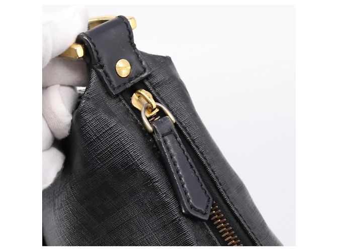 Borsa a tracolla FENDI Zucchino Canvas PVC Nero Oro Auth 204845 D'oro - vista 18