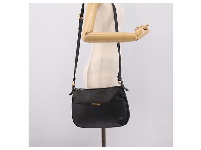 Borsa a tracolla FENDI Zucchino Canvas PVC Nero Oro Auth 204845 D'oro - vista 24