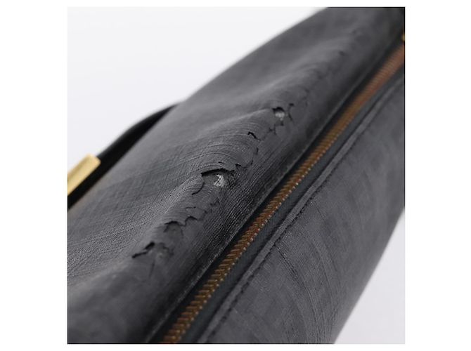 Borsa a tracolla FENDI Zucchino Canvas PVC Nero Oro Auth 204845 D'oro - vista 7