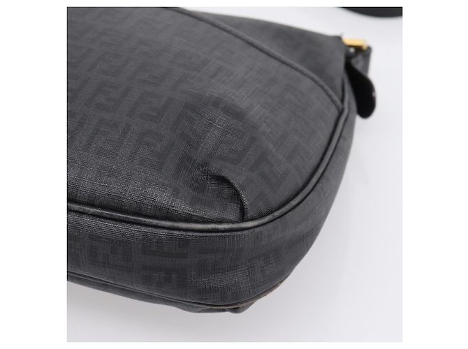 Borsa a tracolla FENDI Zucchino Canvas PVC Nero Oro Auth 204845 D'oro - vista 9