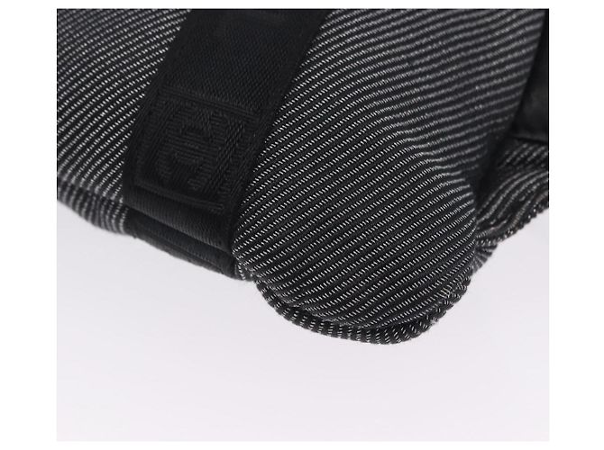 Riñonera CHANEL Sports Line Canvas Negra Plata CC Auth 204767V Negro - vista 15
