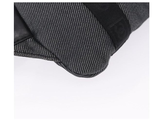 Riñonera CHANEL Sports Line Canvas Negra Plata CC Auth 204767V Negro - vista 8