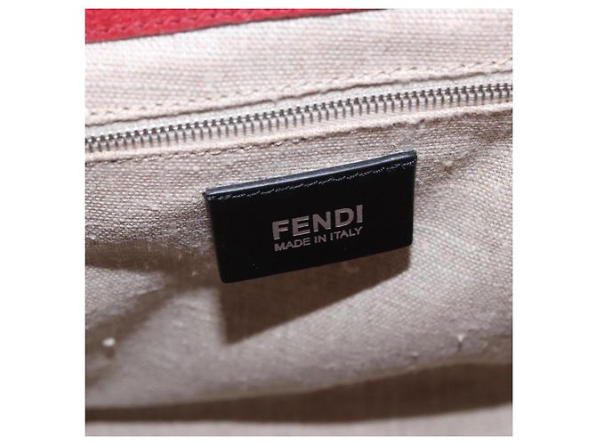 FENDI Silvana Shoulder Bag Patent Leather 2way Purple Silver Auth 202690A Silvery - view 28