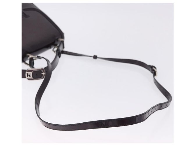 FENDI Silvana Shoulder Bag Patent Leather 2way Purple Silver Auth 202690A Silvery - view 8