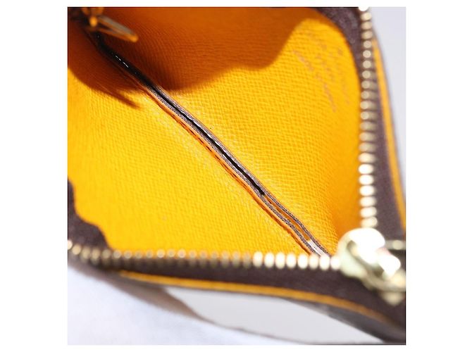 LOUIS VUITTON Monogram Groom Pochette Cles Portemonnaie Gelb M60033 Auth ar14221A Monogramm - Ansicht 10