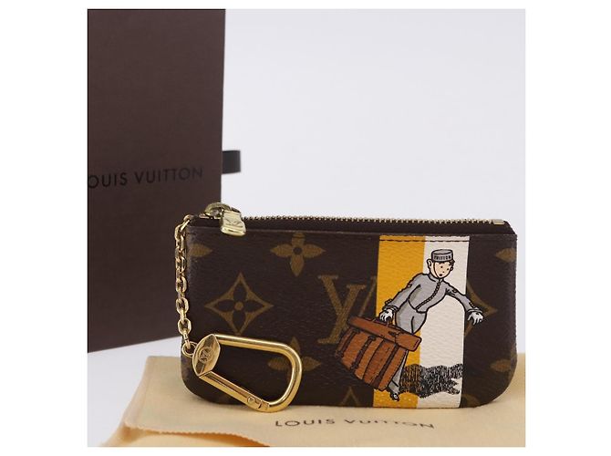 LOUIS VUITTON Monogram Groom Pochette Cles Portemonnaie Gelb M60033 Auth ar14221A Monogramm - Ansicht 12