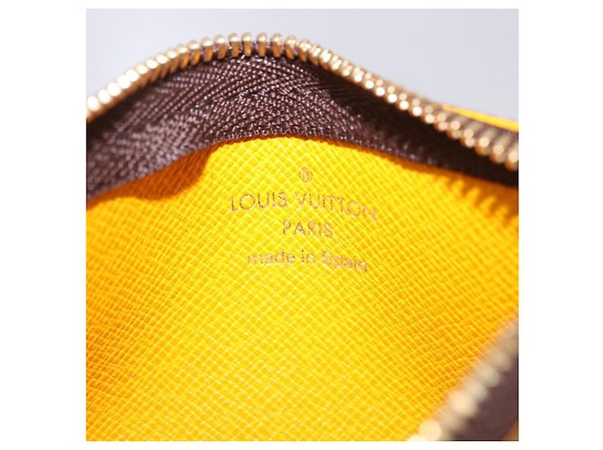LOUIS VUITTON Monogram Groom Pochette Cles Portemonnaie Gelb M60033 Auth ar14221A Monogramm - Ansicht 20