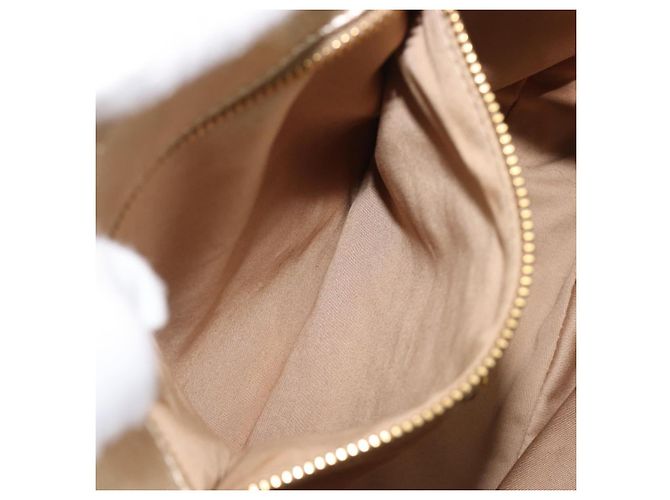 Borsa a mano Miu Miu in pelle Champagne Gold Gold Tone Auth 167627V D'oro - vista 23