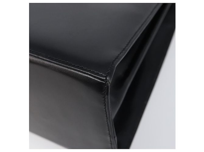 Borsa Salvatore Ferragamo Gancini in pelle 2way Nera Tono Oro Autentica 204629V Nero - vista 16