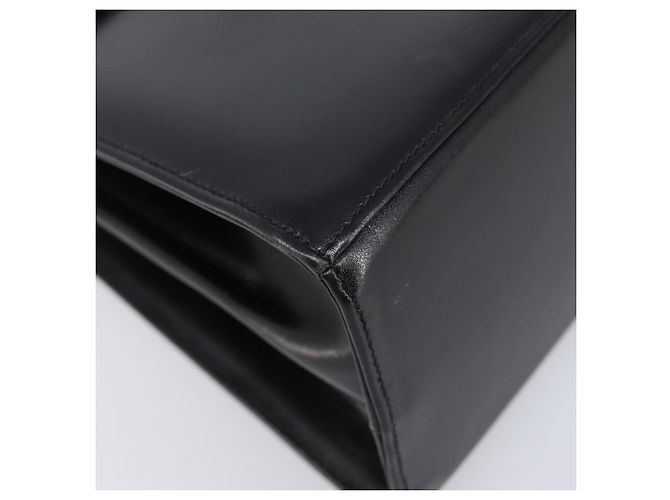 Borsa Salvatore Ferragamo Gancini in pelle 2way Nera Tono Oro Autentica 204629V Nero - vista 17
