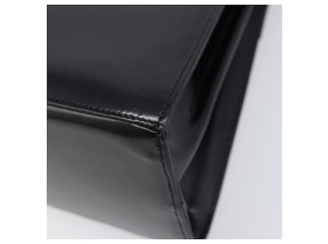Borsa Salvatore Ferragamo Gancini in pelle 2way Nera Tono Oro Autentica 204629V Nero - vista 18