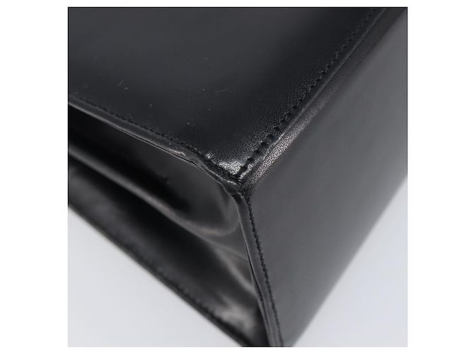 Borsa Salvatore Ferragamo Gancini in pelle 2way Nera Tono Oro Autentica 204629V Nero - vista 19