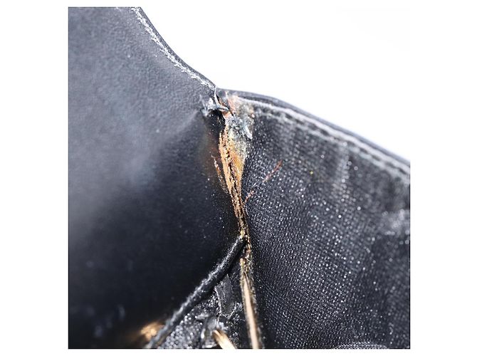 Borsa Salvatore Ferragamo Gancini in pelle 2way Nera Tono Oro Autentica 204629V Nero - vista 27