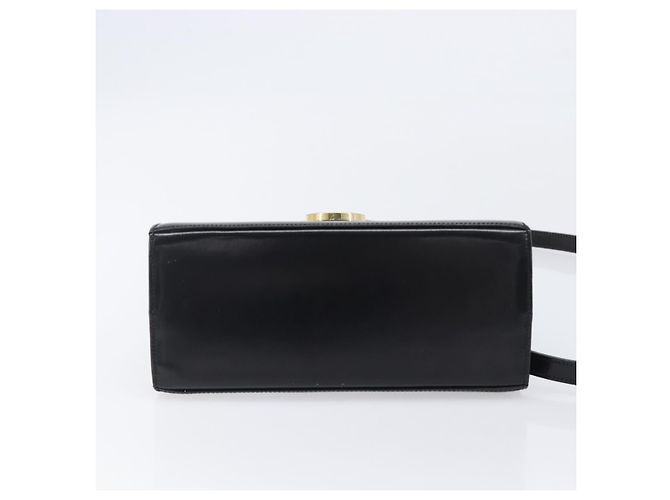 Borsa Salvatore Ferragamo Gancini in pelle 2way Nera Tono Oro Autentica 204629V Nero - vista 5