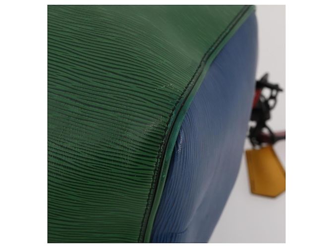 Bolsa LOUIS VUITTON Epi Keepall Bandouliere 50 Green Red Blue M55571 Auth 199362A Vermelho Azul Verde - vista 16