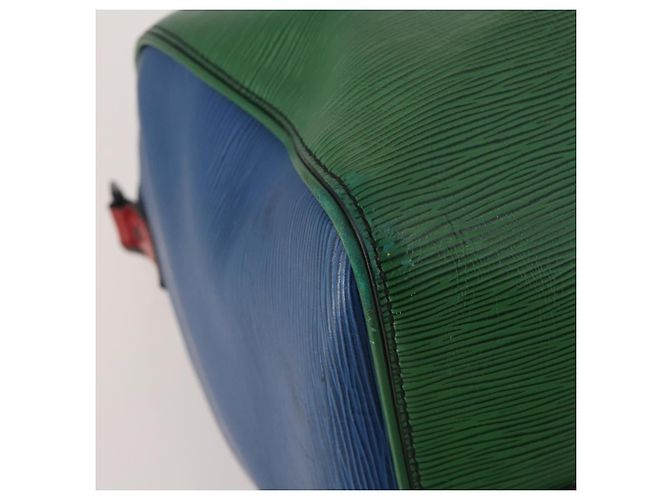 Bolsa LOUIS VUITTON Epi Keepall Bandouliere 50 Green Red Blue M55571 Auth 199362A Vermelho Azul Verde - vista 17
