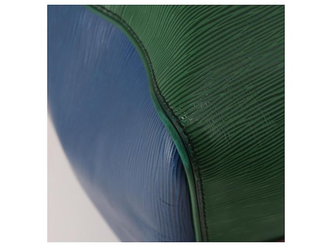 Bolsa LOUIS VUITTON Epi Keepall Bandouliere 50 Green Red Blue M55571 Auth 199362A Vermelho Azul Verde - vista 18