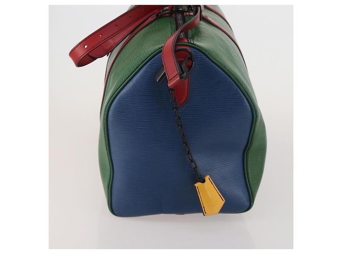 Bolsa LOUIS VUITTON Epi Keepall Bandouliere 50 Green Red Blue M55571 Auth 199362A Vermelho Azul Verde - vista 3