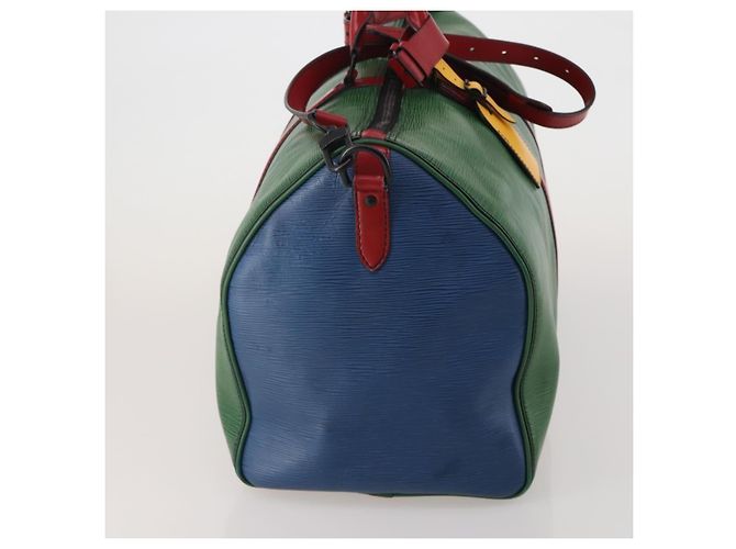 Bolsa LOUIS VUITTON Epi Keepall Bandouliere 50 Green Red Blue M55571 Auth 199362A Vermelho Azul Verde - vista 4