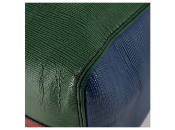 Bolsa LOUIS VUITTON Epi Keepall Bandouliere 50 Green Red Blue M55571 Auth 199362A Vermelho Azul Verde - vista 9