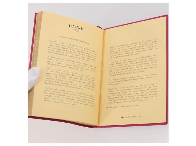 LOEWE Note Leather Paper Pink Auth 204770M - Ansicht 11