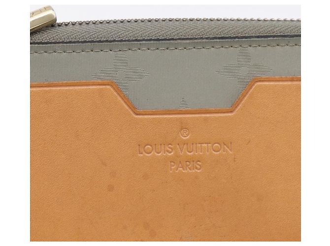 LOUIS VUITTON Monogram Titanium Portefeuille Cosmos Wallet M63237 LV Auth 204961 Castaño - vista 17
