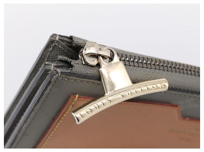 LOUIS VUITTON Monogram Titanium Portefeuille Cosmos Wallet M63237 LV Auth 204961 Castaño - vista 8