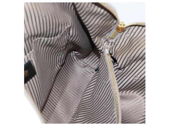Borsa a mano FENDI Chameleon in pelle 2way Grigio Tono Oro 8BL110 Auth 198625A Marrone - vista 21