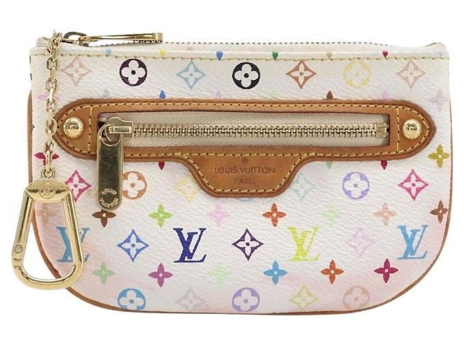 LOUIS VUITTON Monogram Multicolor Pochette MM Pouch White M60028 LV Auth 204245 - view 13