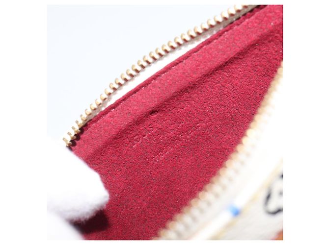 LOUIS VUITTON Monogram Multicolor Pochette MM Pouch White M60028 LV Auth 204245 - view 19