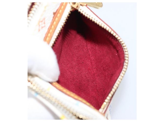 LOUIS VUITTON Monogram Multicolor Pochette MM Pouch White M60028 LV Auth 204245 - view 22