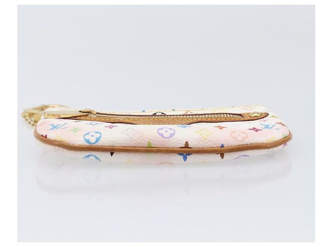 LOUIS VUITTON Monogram Multicolor Pochette MM Pouch White M60028 LV Auth 204245 - view 6