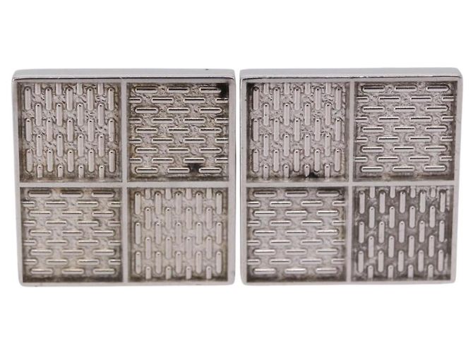 LOUIS VUITTON Manschettenknöpfe Digit Cuffs Ag925 Silver LV Auth bs36812 Silber - Ansicht 11