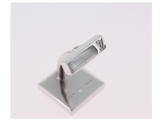 LOUIS VUITTON Manschettenknöpfe Digit Cuffs Ag925 Silver LV Auth bs36812 Silber - Ansicht 22