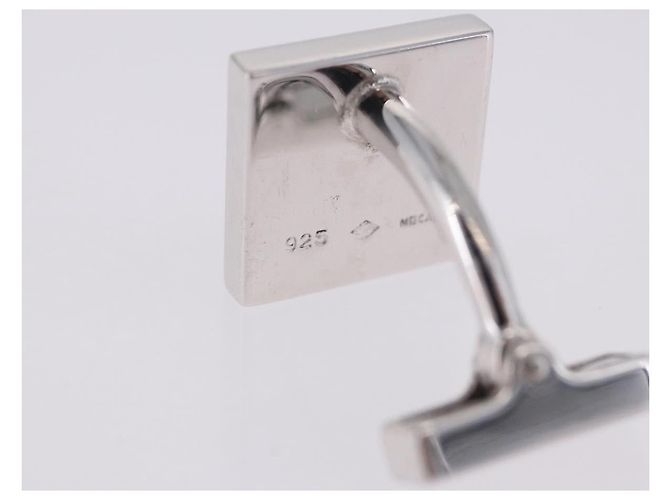 LOUIS VUITTON Manschettenknöpfe Digit Cuffs Ag925 Silver LV Auth bs36812 Silber - Ansicht 25