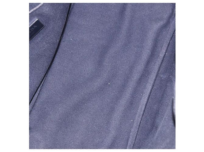 Borsa a mano PRADA Canapa Triangle Canvas 2way Navy Silver Auth 204765M Argento Blu navy - vista 10