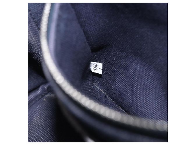 Borsa a mano PRADA Canapa Triangle Canvas 2way Navy Silver Auth 204765M Argento Blu navy - vista 11