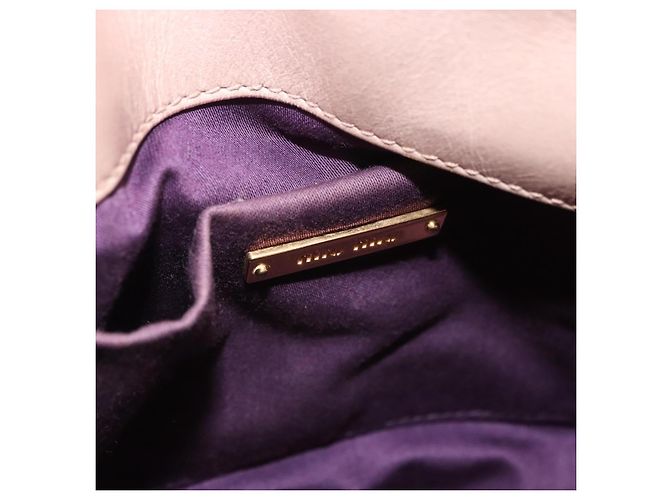 Borsa a mano Miu Miu Vitellolux 2way Pink Gold Auth 204364A Rosa D'oro - vista 28