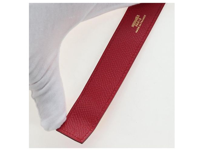 Hermès Pulsera HERMES Artemis Cuero Rojo Auth 202720M Roja - vista 10