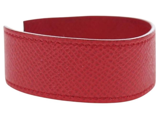 Hermès Pulsera HERMES Artemis Cuero Rojo Auth 202720M Roja - vista 2