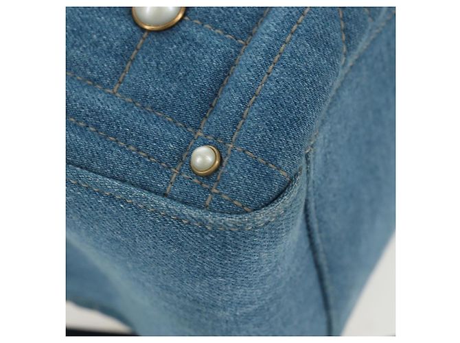 GUCCI GG Marmont Rucksack Denim Blue Gold 476671 Auth 203241M Blau Golden - Ansicht 17