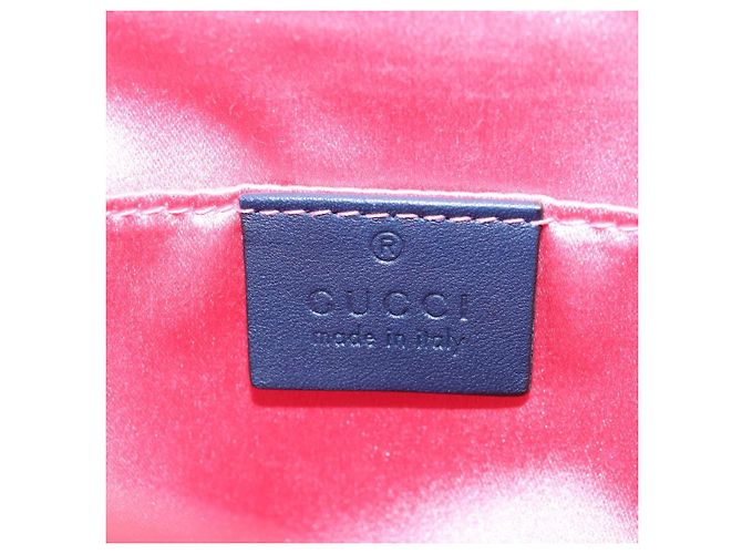 GUCCI GG Marmont Rucksack Denim Blue Gold 476671 Auth 203241M Blau Golden - Ansicht 25