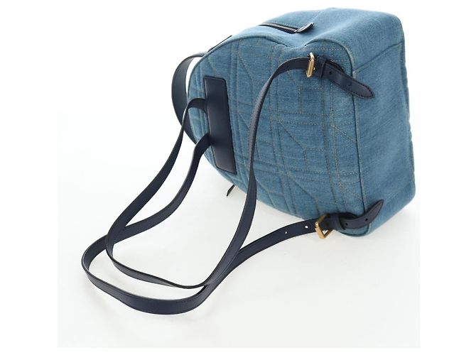 GUCCI GG Marmont Rucksack Denim Blue Gold 476671 Auth 203241M Blau Golden - Ansicht 8