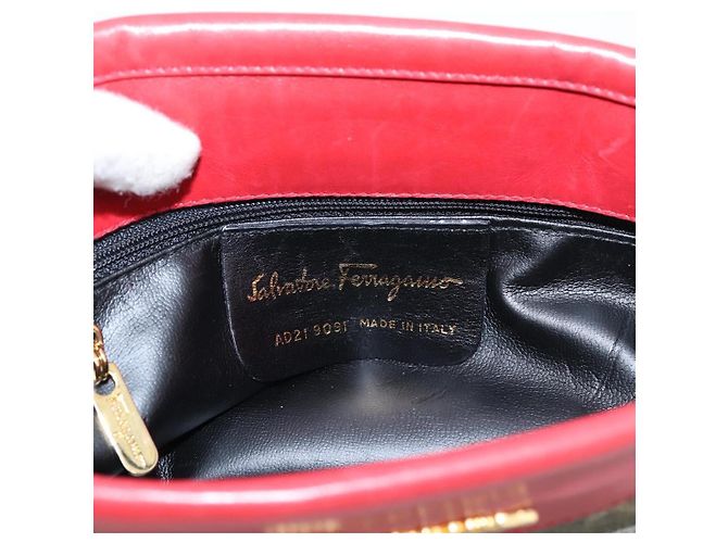Salvatore Ferragamo Shoulder Bag Coated Canvas Multicolor Gold Auth 204442 Multiple colors Golden - view 12