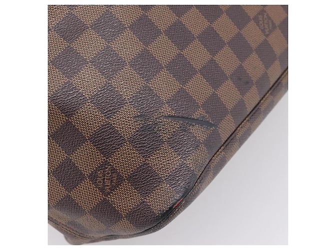 Borsa Tote LOUIS VUITTON Damier Ebene Neverfull MM N51105 LV Auth ka6219 - vista 10