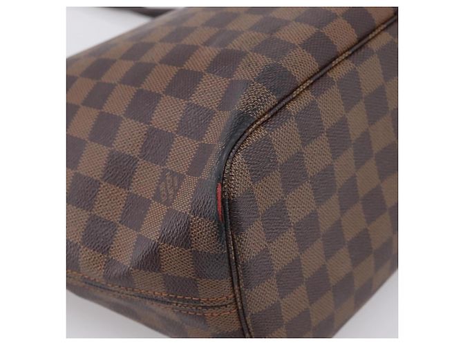 Borsa Tote LOUIS VUITTON Damier Ebene Neverfull MM N51105 LV Auth ka6219 - vista 19