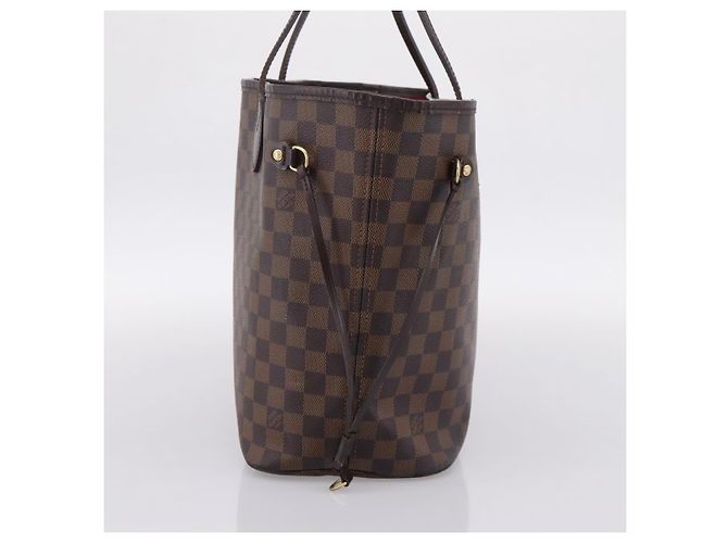 Borsa Tote LOUIS VUITTON Damier Ebene Neverfull MM N51105 LV Auth ka6219 - vista 4