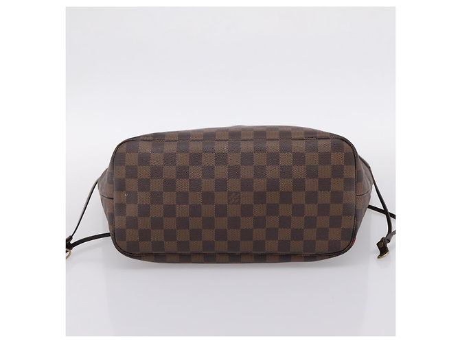 Borsa Tote LOUIS VUITTON Damier Ebene Neverfull MM N51105 LV Auth ka6219 - vista 5